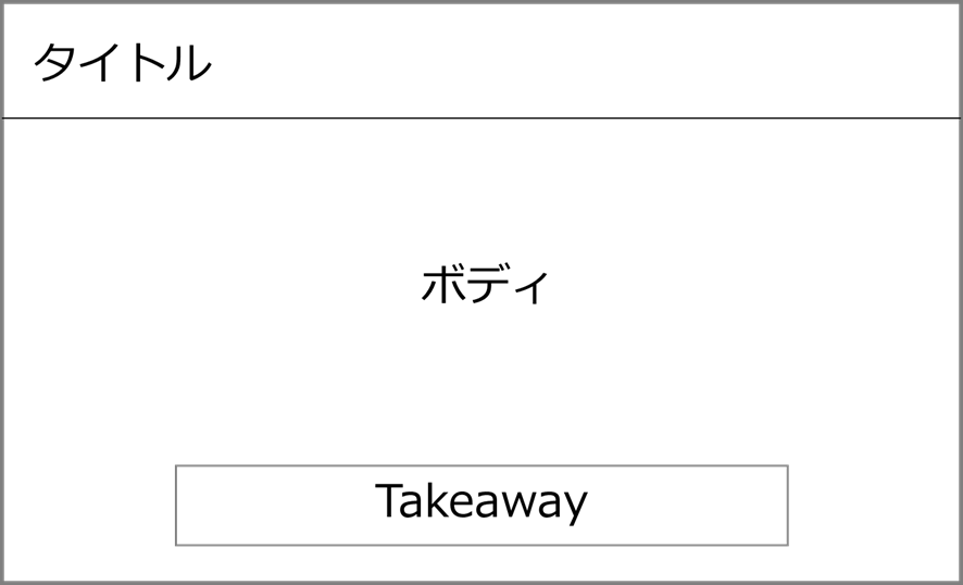 参考画像：Takeawayの場所